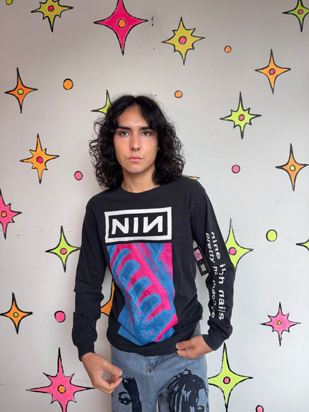 Vintage Nine Inch Nails T-Shirt NIN Industrial Goth Grunge Tee 90s Alternative S