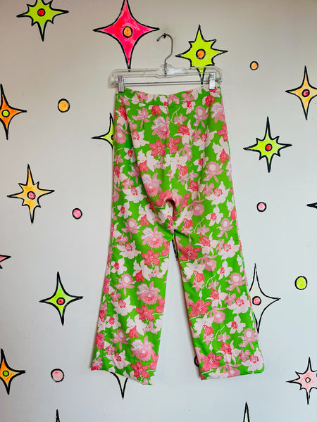 Vintage 60s 70s style MOD Groovy Boho Art Wear Lilly Pulitzer Festival Pants 6