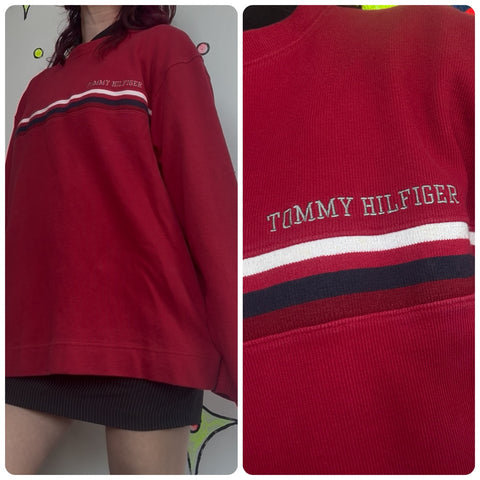 Vintage 80s 90s USA Pullover Sweatshirt – Athletic Grunge Sportswear – Size L