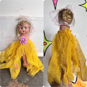 Vintage 1940s | Handmade Doll Babydoll | Creepy Cute | Missing Arms