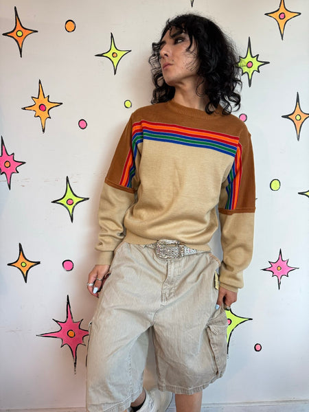 Y2K Khaki Cargo Shorts | Utility Gorpcore Academia Skater Grunge Workwear M 34