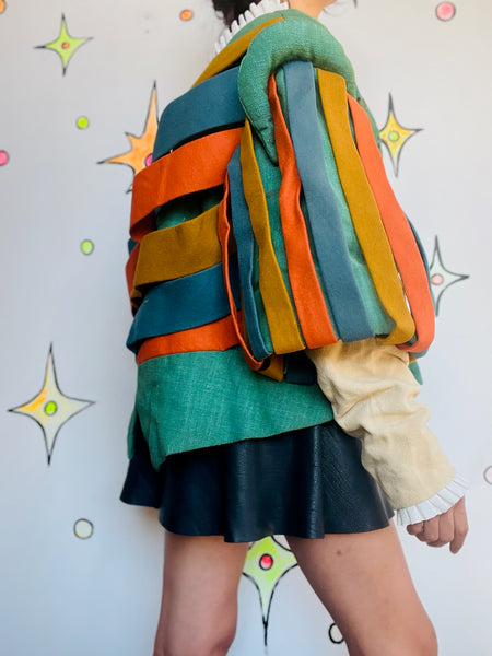 1930s Theatrical Renaissance Doublet – Pirate Fantasy Reenactment Jacket Costume