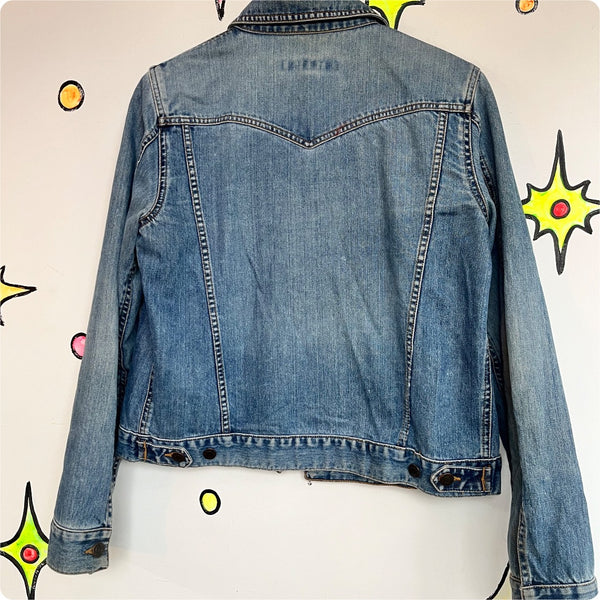 Vintage 90s Y2K | Abercrombie Classic Grunge Streetwear Denim Jean Jacket | L