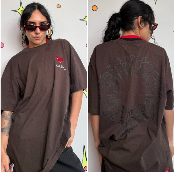 Keith Haring Graphic T-Shirt | Pop Art Museum Streetwear Tee XL