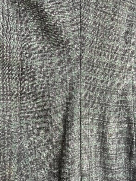 Vintage 1940s-50s Plaid Tartan Fitted Schoolgirl Dress with Sailor Collar - XS