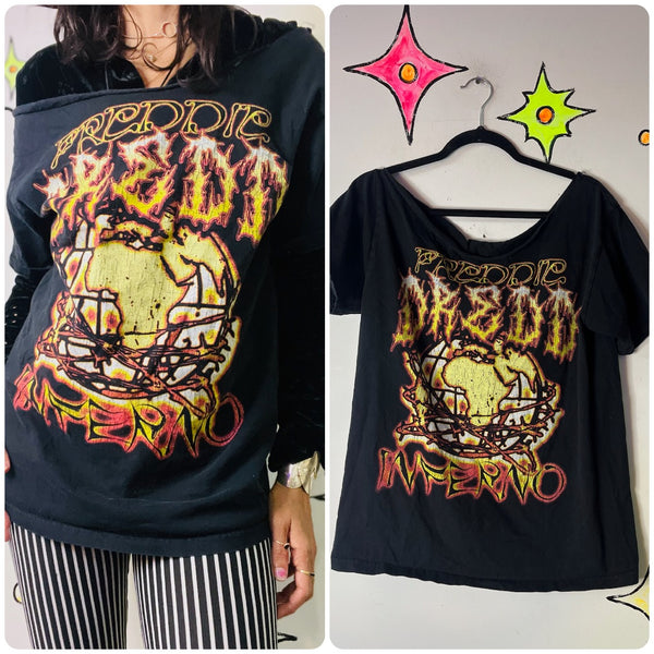 Thrashed Graphic Tee - Metal Grunge - Freddie Mercury Inferno Tour 2023 – S/M
