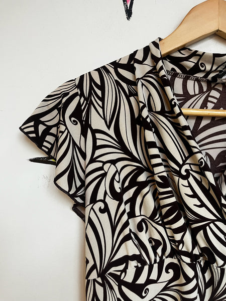 Y2K Indie Sleaze Fairy Grunge Swirly Mesh Top Boho Whimsy Stretchy S