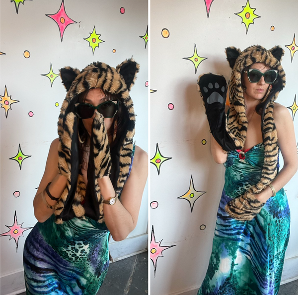 Tiger Furry Hat Kawaii Japanese Street Fashion Festival Hood