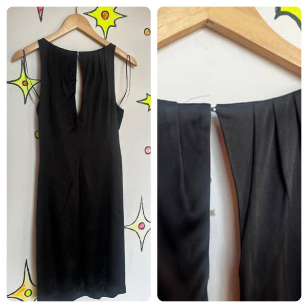 Vintage 90s Y2K | Black Lace Sheer Whimsy Goth Fairy Grunge Maxi Dress | Small