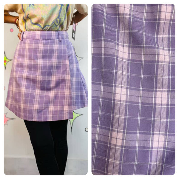 Vintage 90s Y2K Plaid Tartan Mini Skirt Hot Topic Grunge Emo Schoolgirl Skirt M