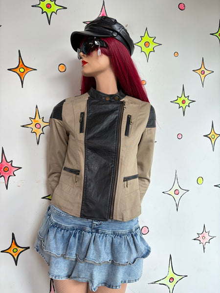 Dollhouse Patchwork Post-Apocalyptic Utility Jacket Wasteland Street Style S