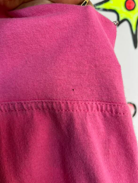 Vintage Totally 80s 90s Hot Pink Retro Overalls Playsuit | Party Outfit | Size M