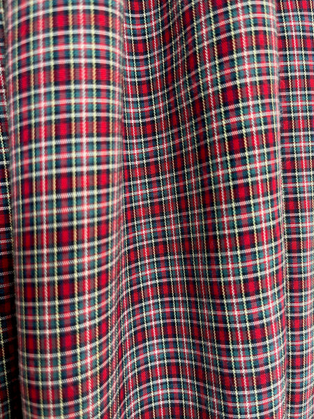 Vintage 80s Banana Republic Plaid Midi Skirt Boho Grunge Academia Style – Small