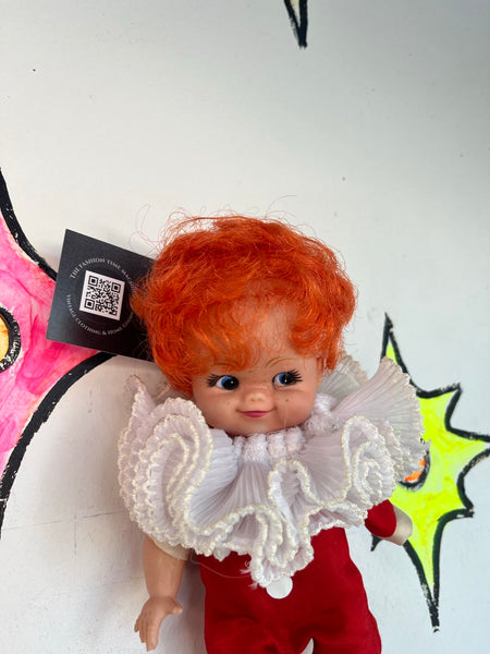 Vintage 1970s Cute Clown Doll Harlequin Just Clowns by Uneeda Oddity Collectible