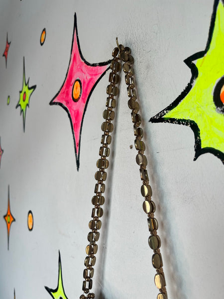 Gold Metal Beaded Chainmail Bag Medievalcore Art Deco Evening Purse