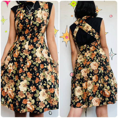 90s Floral Cottagecore Fairy Grunge Open Back Dress | All That Jazz | Vintage 5/6