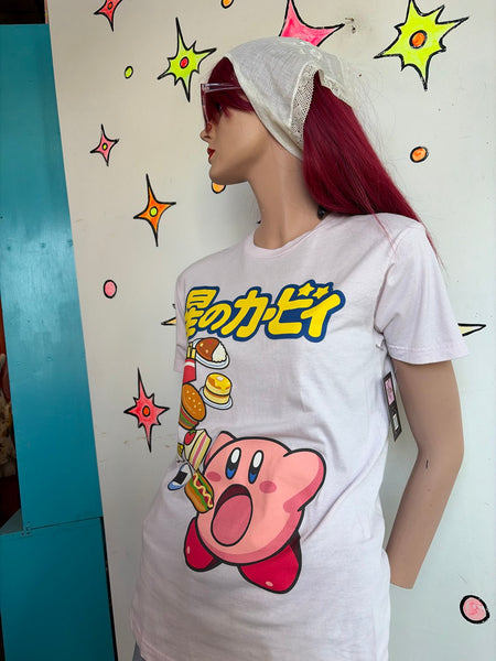 Vintage Kirby Nintendo Graphic Tee Pastel Kawaii Skater Streetwear S/M