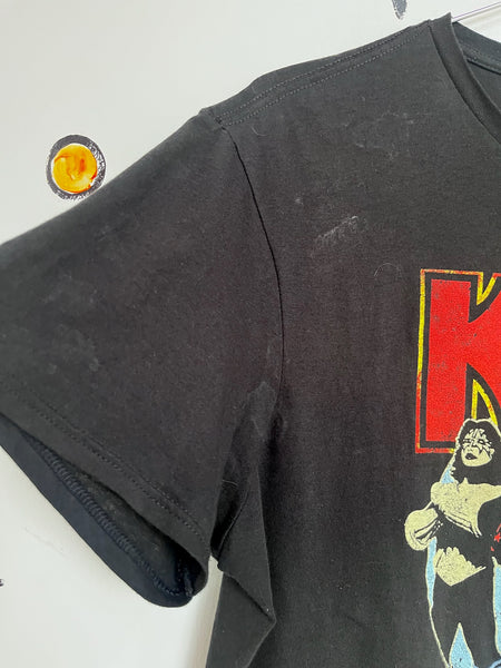 Vintage Black KISS Band T Shirt - Concert Tour Tee Grunge Rock Cotton Large
