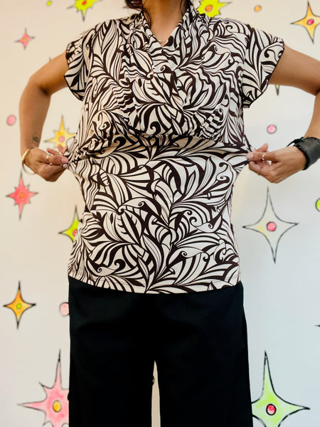 Y2K Indie Sleaze Fairy Grunge Swirly Mesh Top Boho Whimsy Stretchy S