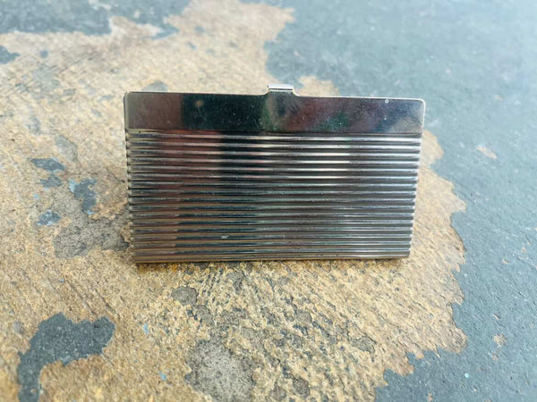 Vintage Metal Card Holder / Cigarette Case – Sleek & Functional - Mid Century