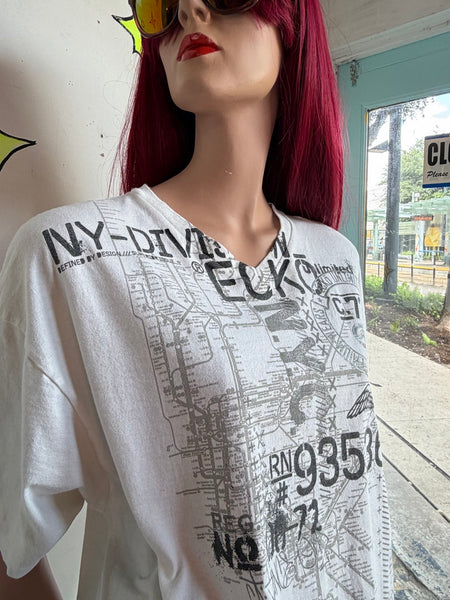 Y2K Ecko Graphic Tee Streetwear T-Shirt Skater Grunge Graffiti Print XL+