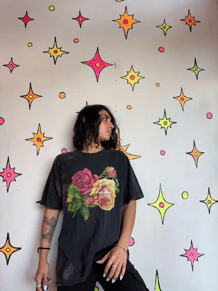 Obey Bed of Roses Tee Grunge Skater Graphic T-Shirt Streetwear XL