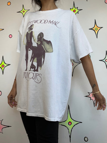 Vintage 90s Fleetwood Mac Concert Tee | Boho Grunge Y2K Band T Shirt | Size XL