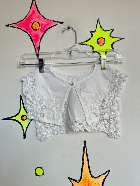 White Square lace Collar | Granny Boho Handmade Clowncore Babydoll Rococo