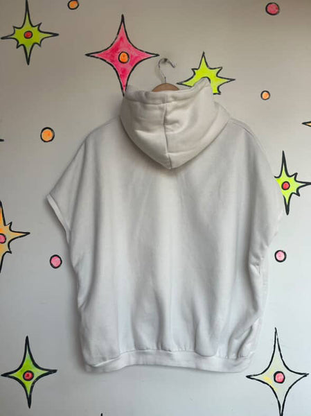 Vintage Y2K Hello Kitty Sleeveless Hoodie Fairy Grunge Sanrio Classic | Size ML