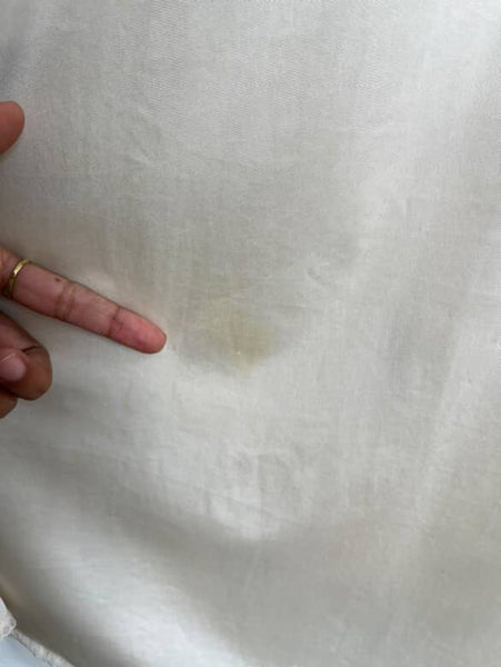 Vintage 70s 80s Off White Babydoll Lace Silky Nighty Gown Grunge Fairy Rococo M