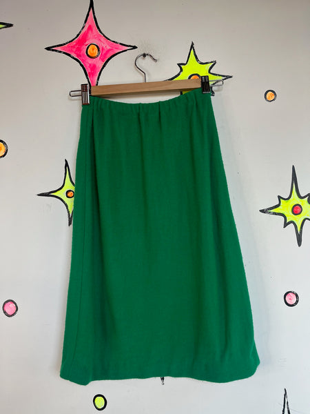 Vintage 60s MOD Green Mini Dress 2-Piece Set – Flight Attendant Secretary - S