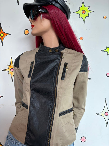 Dollhouse Patchwork Post-Apocalyptic Utility Jacket Wasteland Street Style S