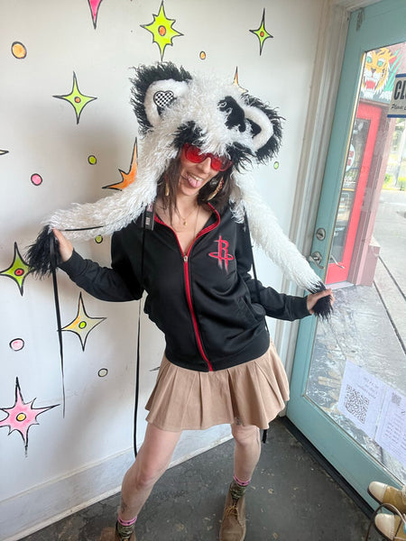 Panda Furry Hat Kawaii Japanese Street Fashion Emo Festival Hood