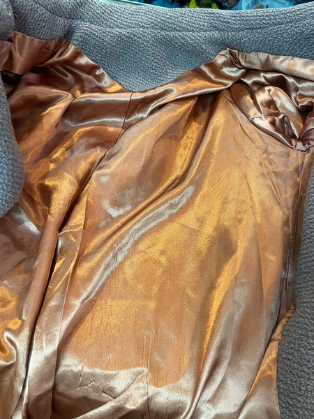 Vintage 50s/60s Wool Double Breasted Coat - Classic Old Hollywood Glam - M / L