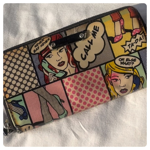 Kate Spade Pop Art Comic Wallet - Multicolor Statement Piece - Rare - Call Me