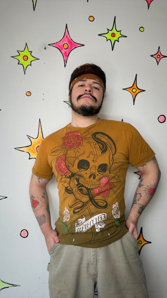 Rebel Spirit Tattoo Print Tee Y2K Indie Sleaze Graphic T Shirt Edgy Streetwear XL