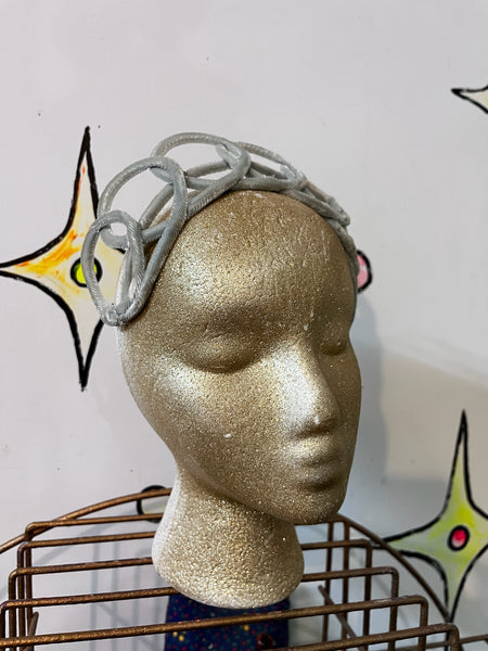 50s Fascinator Hat - Mad Men Era Glamour Velvet Crown | Vintage Medieval Cosplay