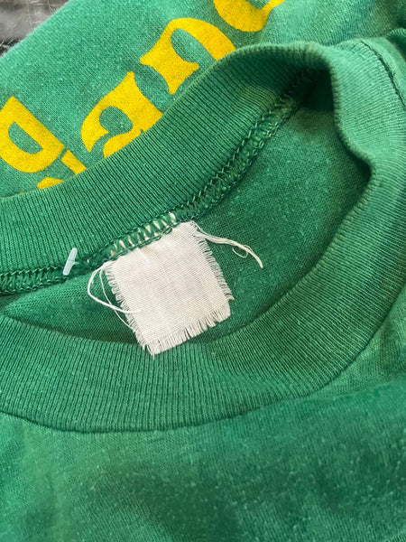 Vintage 70s 80s Reno's ACES Green Team Tee - Single Stitch - Small - Retro