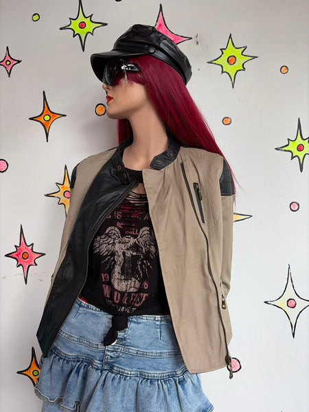 Dollhouse Patchwork Post-Apocalyptic Utility Jacket Wasteland Street Style S