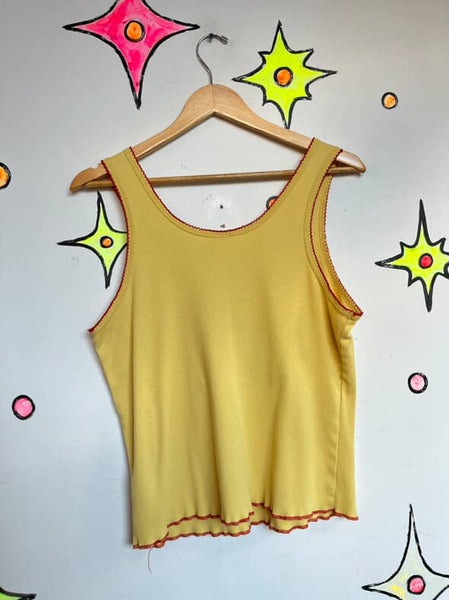 90s Y2K Looney Tunes Yellow Tank Top Tee – Vintage 3XL