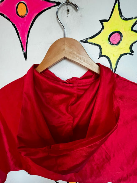 Halloween Red Hooded Vampire Cape or Little Red Riding Hood Gothic Costume