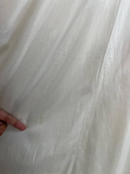 Vintage 70s 80s Off White Babydoll Lace Silky Nighty Gown Grunge Fairy Rococo M