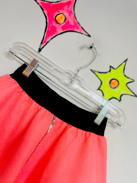 Vintage 50s Style Retro Pink Felt Poodle Skirt | Full Circle Swing Skirt | S