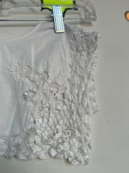 White Square lace Collar | Granny Boho Handmade Clowncore Babydoll Rococo