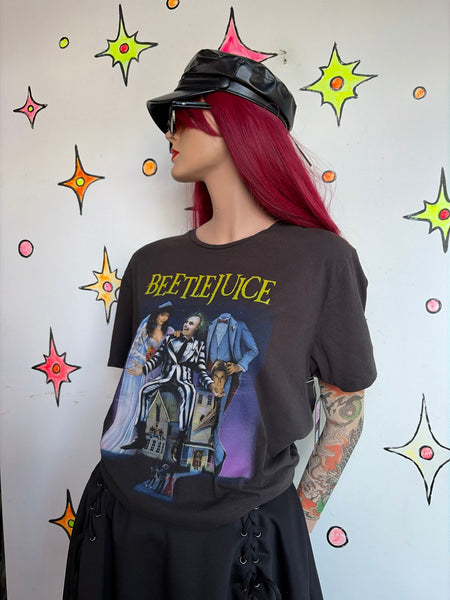 Vintage Beetlejuice Graphic T-Shirt Collectible Novelty Tim Burton Horror | XL
