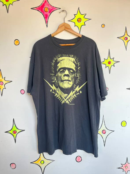 90s Y2K Universal Monsters Frankenstein Tee – Halloween Goth Zombie T-Shirt – 2X