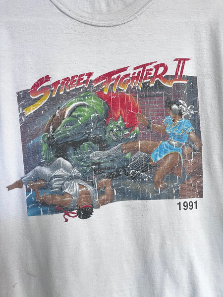 Y2K Mortal Kombat Dragon Tee Gamer Grunge Goth Graphic Novelty T-Shirt - M