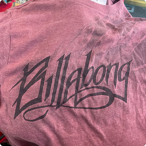 Vintage Y2K | Billabong Grunge Indie Sleaze Tattoo McBling Tee T Shirt | Small