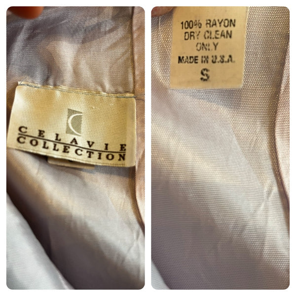 Vintage 90s Y2K | Pastel Blue Formal Prom Party Dress with Slit | Small