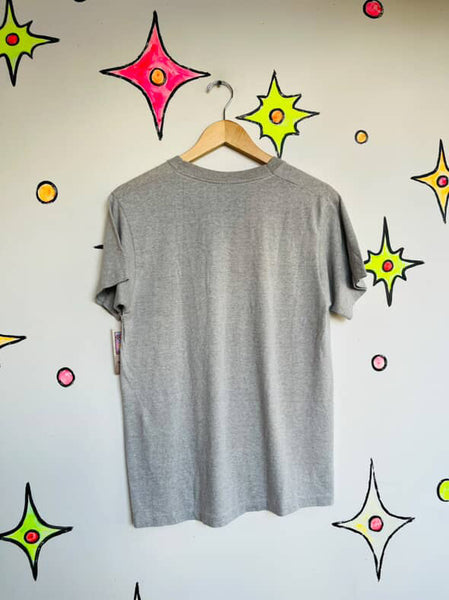 1981 Chuck E. Cheese Gray T-Shirt – Pizza Time Theatre Vintage Tee - S/M